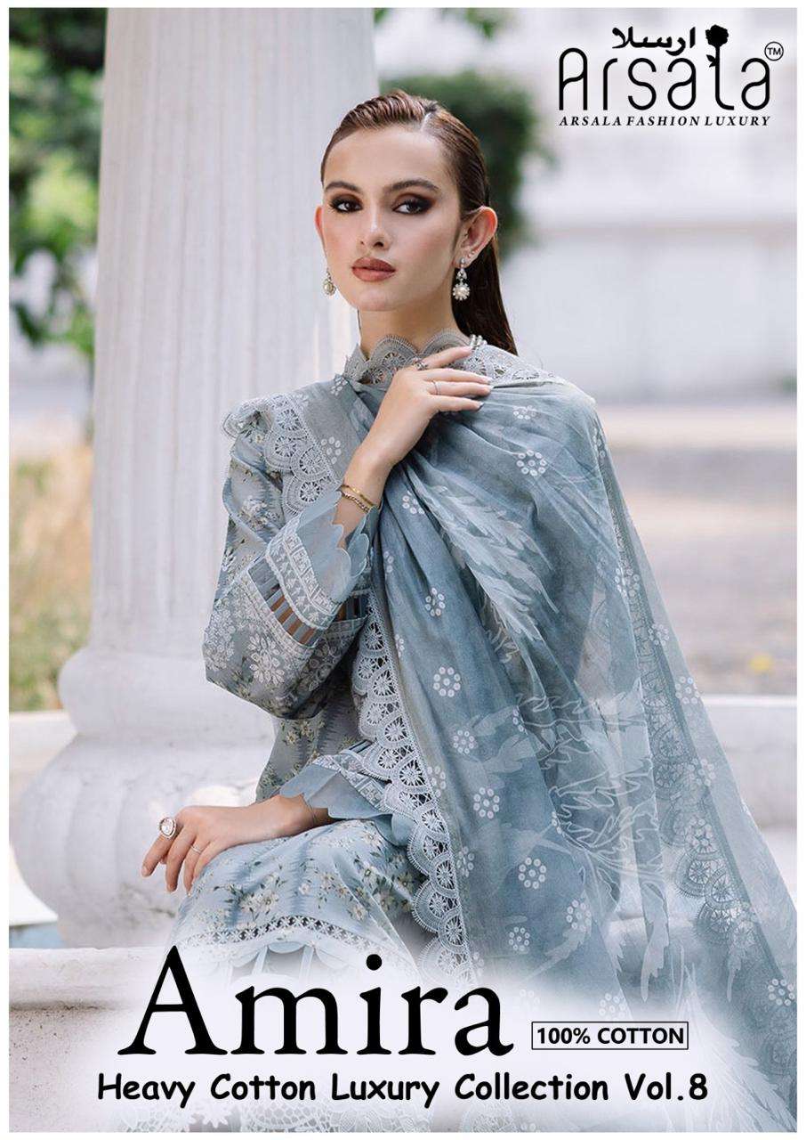 AMIRA HEAVY COTTON COLLECTION VOL8 BY ARSALA FASHION